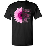 Being Strong Pink Flower Breast Cancer Awareness Shirt