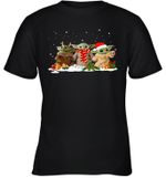 Three Santa Baby Yoda Christmas Shirt