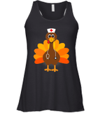 Thanksgiving Scrub Tops Women Turkey Nurse Holiday Nursing Shirt