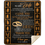 Husband To My Wife Sometimes It’s Hard to Find Words Tell You Fleece Blanket – Mink Blanket