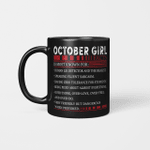 October Girl Facts Is Most Known For Human Lie Detector And The Realist Mug Happy Birthday October Gifts Mug
