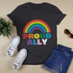 Proud Ally Lgbt Rainbow Gay Pride Month Long Shirt