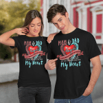 Mom and Dad My Angels They Watch Over My Back My Heart Shirt - Memory Of Parents In Heaven T-Shirt