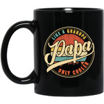 Mens PAPA like a Grandpa Only Cooler Funny Dad Papa Definition Mug Gift For Dad – Father’s Day Funny Graphia Mug
