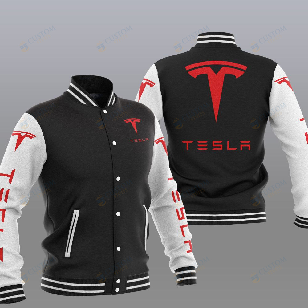 Tesla Car Brand Baseball Jacket1