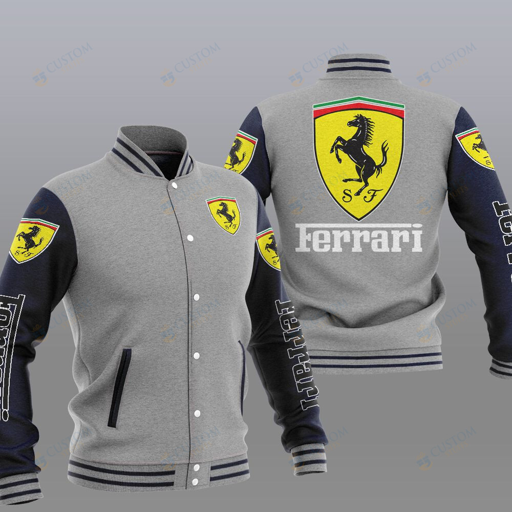 Ferrari Car Brand Baseball Jacket2
