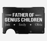 Custom Wallet Father of Genius Children Father's day Gift Gift for Him