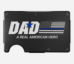 Custom Wallet Blue Thin Line for Father