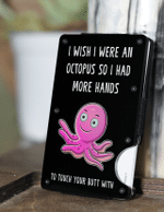 Custom Blocking Metal Wallet Funny Octopus For Husband Boyfriend FH55