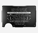 Custom Blocking Metal Wallet For Husband Boyfriend Valentine's Day Gift RFIDBCCHFH70