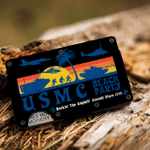 USMC 'Beach Party' Battlespace - - RFID - Blocking Metal Wallets