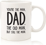 Dad, The Man/ The Old Man Funny Coffee Mug - Best Gift for Dad, Men - Gay Dad Gifts from Daughter, Son, Wife, Kids - Cool Birthday Present Idea for Guys, Him - Fun Novelty Cup - Mug