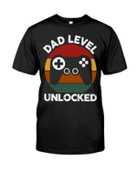 Funny New Dad, Dad Level Unlocked, Gaming Shirt, First Time Dad, Father's Day Gift Idea, New Super Dad Announcement Shirt - T-Shirt
