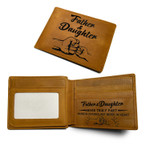 Father & Daughter, Never Truly Part, Father's Day Presents Idea - Wallet