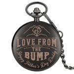 Love from the Bump, Happy Father's Day - Pocket Watch