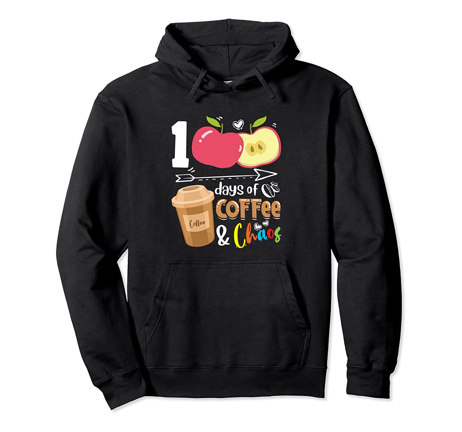 100th Day of School Teacher Loves Coffee Unisex Hoodie 