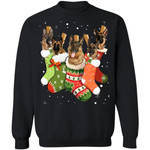 German Shepherd Stocking Christmas Sweatshirt Xmas Gift Dog Lover K11-99Paws-com