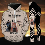 Life is Better with Horse Hoodie and Legging Set
