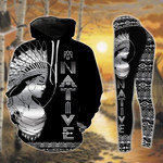 Native Girl Silver Hoodie and Legging Set