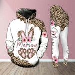 Mamaw Bunny Leopard Legging and Hoodie Set