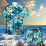 Skull Surfing Hawaii Shirt and Short Set