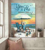 You and Me Beach Canvas