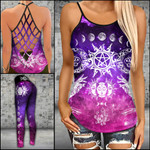 Witch Blessed Be Criss-cross Tanktop and Legging set