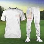 Golf White Tshirt and Sweatpants Set