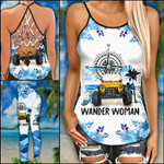 Jeep Wander Woman Criss-cross Tanktop and Legging set (buy both for 10% discount)