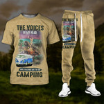 Camping The Voices In My Head Tshirt and Sweatpants Set
