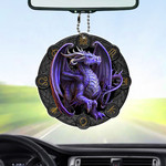 Fierce Purple Dragon Flat Car Ornament (buy more for discount)