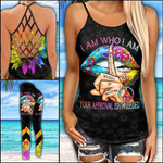 I Am Who I Am Criss-cross Tanktop and Legging set (buy both for 10% discount)