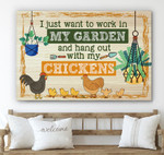 Hang Out With My Chickens Canvas & Poster