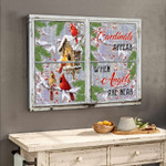 Cardinals Appear When Angels Are Near Canvas & Poster