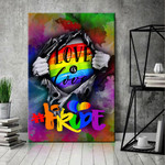 LGBT Love Is Love Canvas & Poster