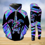 Salty Beach Turtle Holo Legging and Hoodie Set - TG0721OS