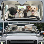 Labrador Family Car Sunshade - TG0821QA