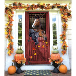 Horses Autumn Door Cover - TG0821TA