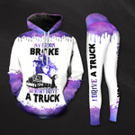 Drive A Truck Broom Broke Purple Legging and Hoodie Set - TG0821TA