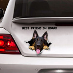 German Shepherd Best Friend On Board Car Decal Sticker - TG0821QA