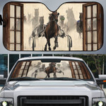 Horse Racing Car Sunshade - LT0821OS