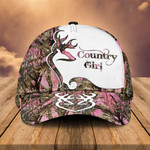Deer Silhouette Countryside Pink Classic Cap - TG0921HN