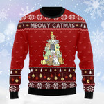 Cat Christmas Tree Wool Sweater - TG1021HN