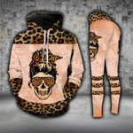 Skull Leopard Legging and Hoodie Set