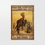 Strongest Women riding horses Poster - TT1121HN