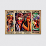 Native American Girl Be strong Poster - TT1121OS
