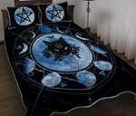 Blue Moon Cat Quilt Bed Set - TG1121HN
