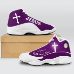 Purple Faith Over Fear JD14 Shoes - TG1021TA