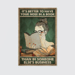It's Better To Have Your Nose In A Book Poster & Canvas - TG1121TA