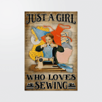 Girl loves sewing Poster - TT1121DT